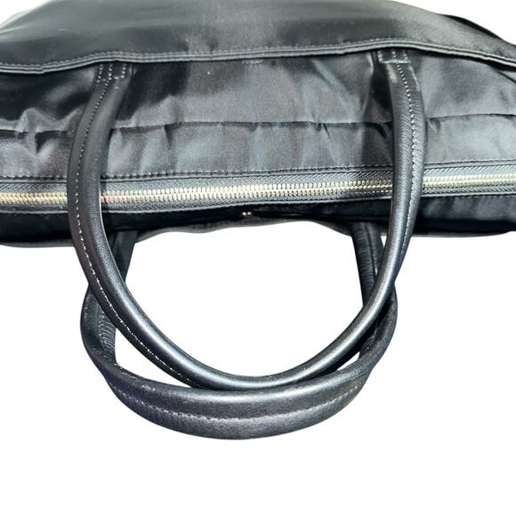 Knomo London Hanover Black Nylon Leather 14” Laptop Briefcase Bag Work Travel main image 9